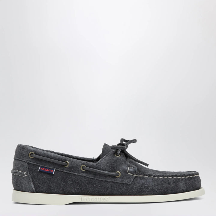 Sebago - Portland Flesh Out boat moccasins in suede, blue Brand Apparel &amp; Accessories 6 US