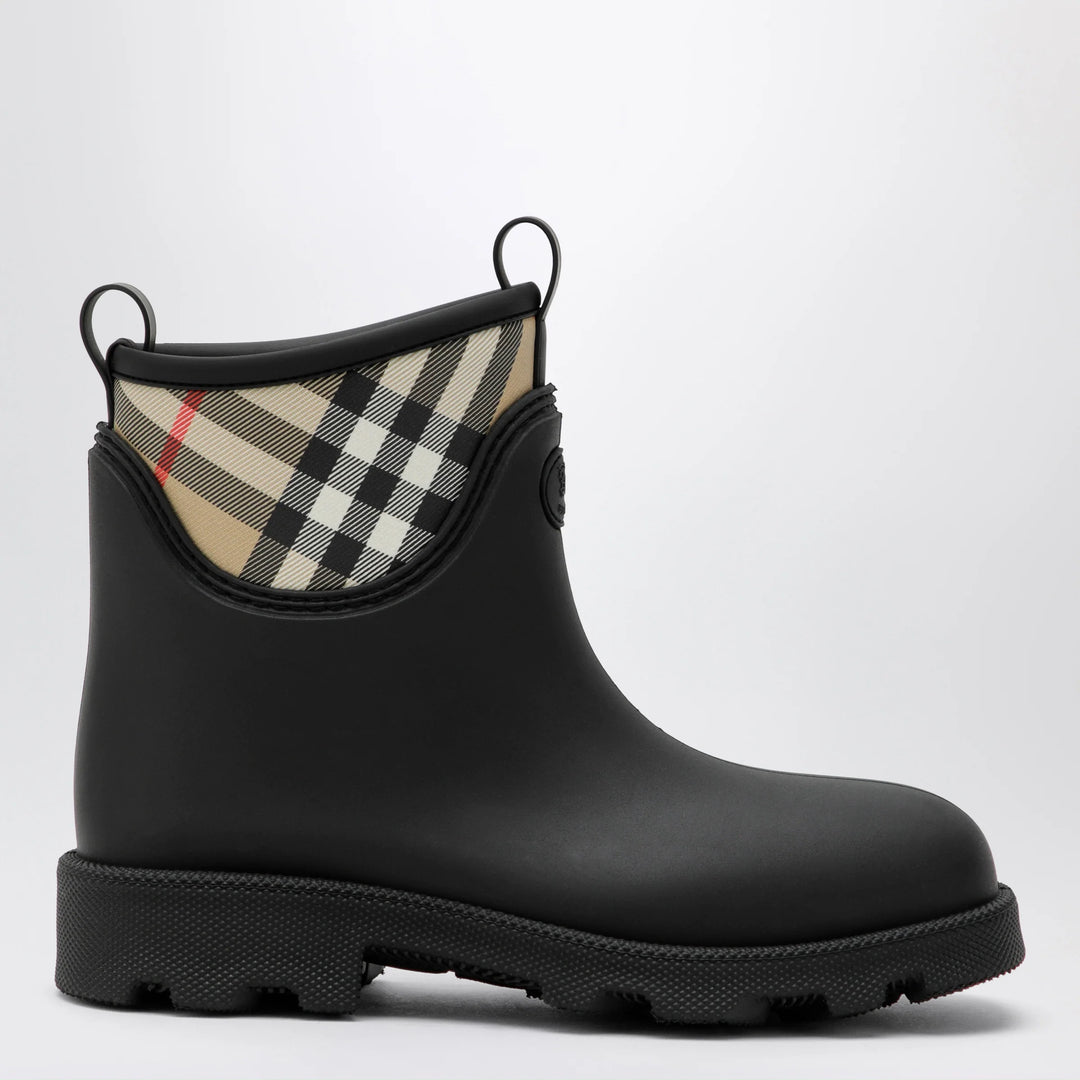 Burberry - Marsh Stamp rubber and nylon rain boots in black Brand Apparel & Accessories > Shoes 36 IT