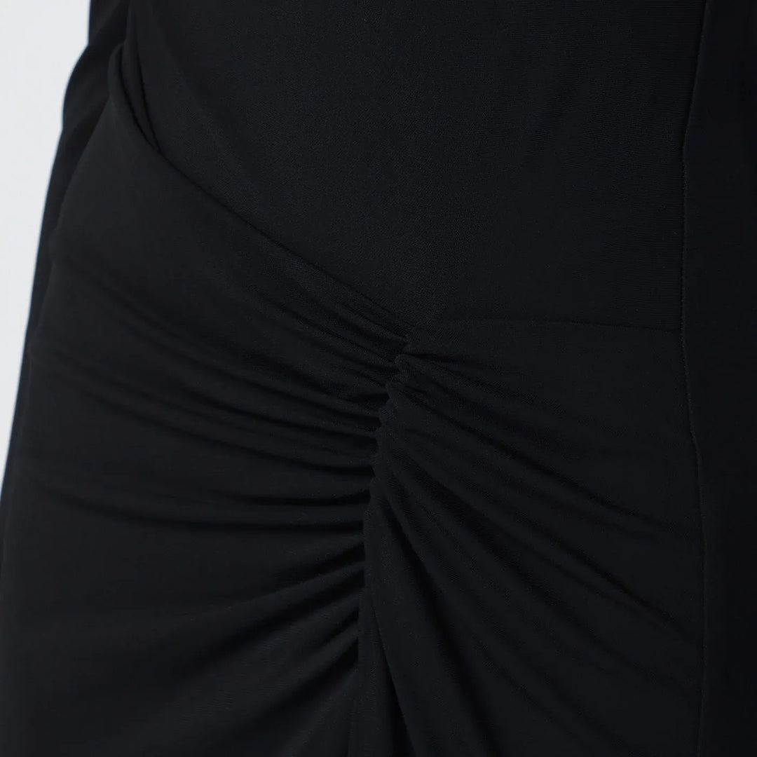 SIMKHAI - Ferrera dress in black draped jersey Brand Apparel &amp; Accessories
