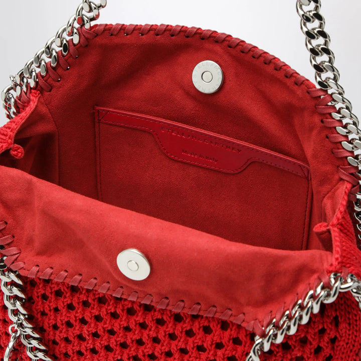 Stella McCartney - Red Falabella Mini tote bag in mesh Brand Apparel &amp; Accessories TU