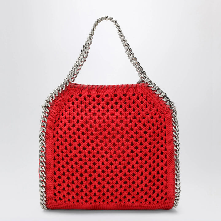 Stella McCartney - Red Falabella Mini tote bag in mesh Brand Apparel &amp; Accessories TU