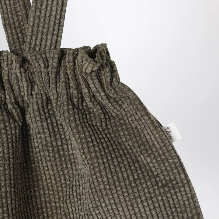 Teddy &amp; Minou - Moss green ribbed overalls Brand Apparel &amp; Accessories
