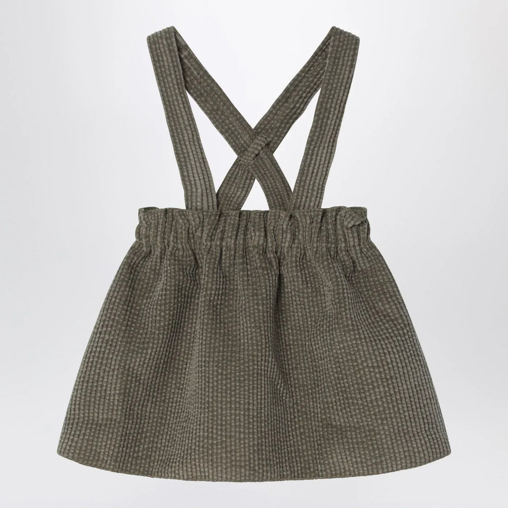 Teddy & Minou - Moss green ribbed overalls Brand Apparel & Accessories 24M