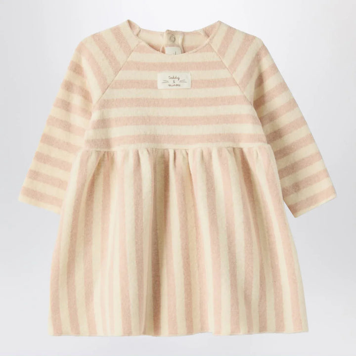 Teddy &amp; Minou - Pink striped cotton-blend dress Brand Apparel &amp; Accessories 12/18M
