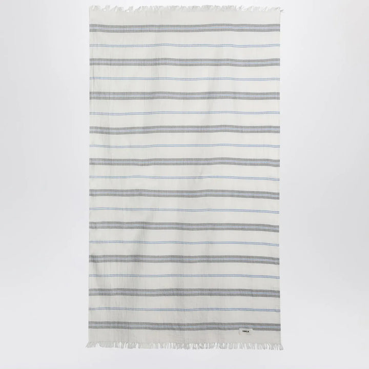 Tekla - White beach towel with striped pattern Brand Apparel &amp; Accessories TU