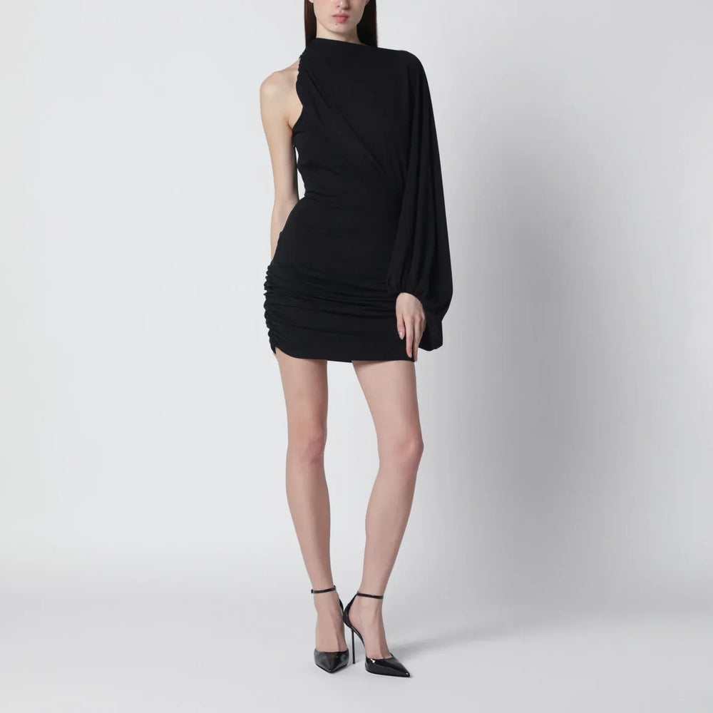 THE ANDAMANE - Black one-shoulder mini dress Brand Apparel & Accessories 38  IT