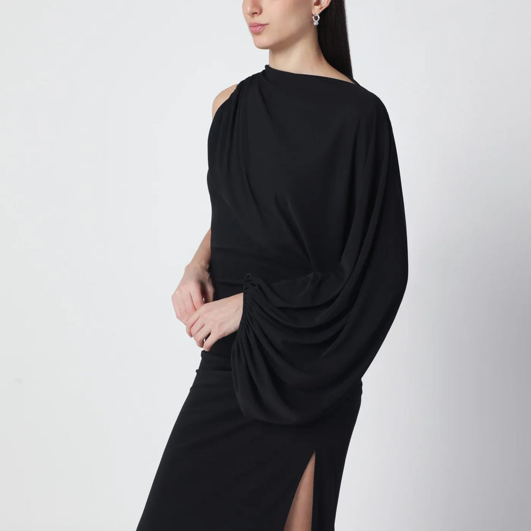 THE ANDAMANE - Black Selene one-shoulder long dress Brand Apparel &amp; Accessories 40  IT