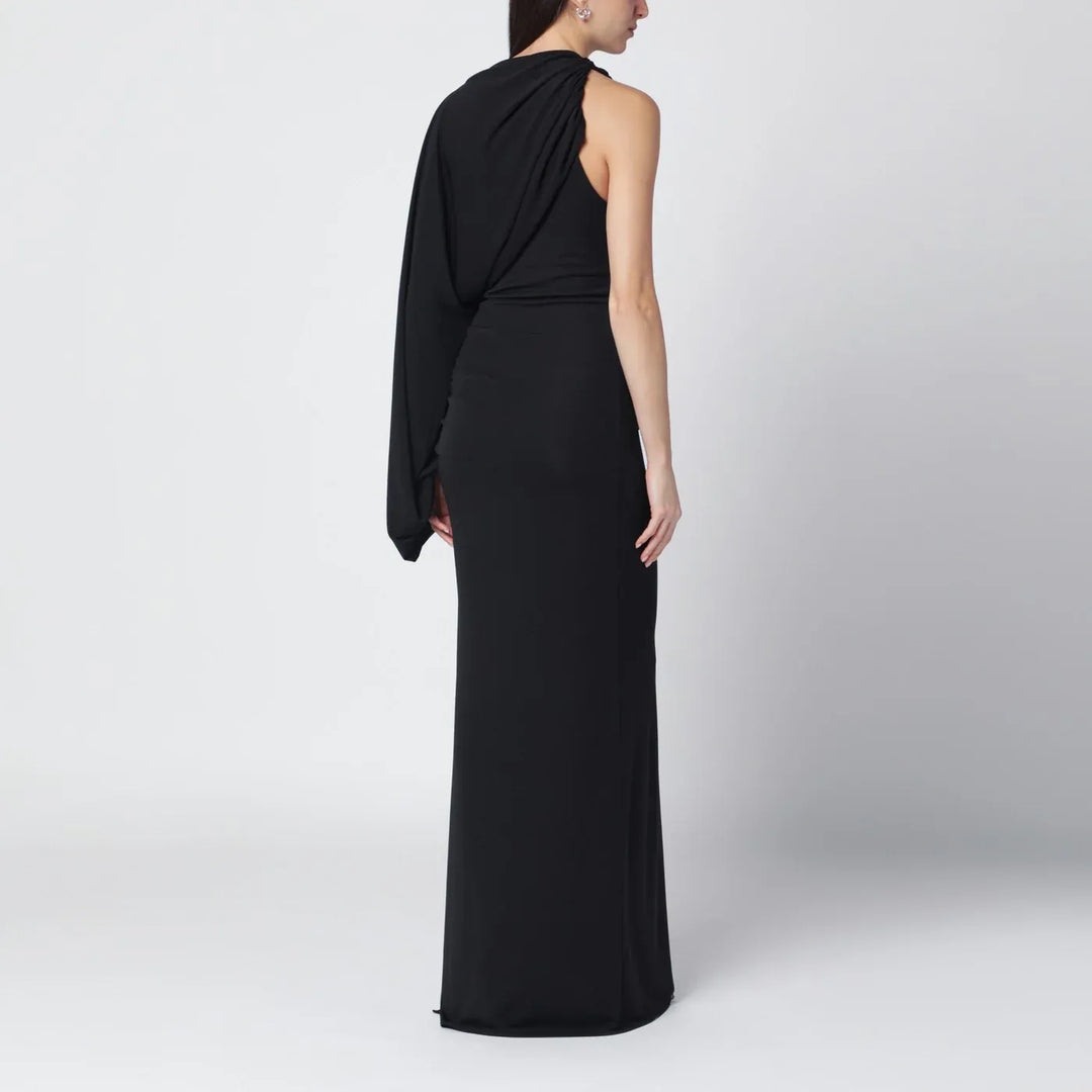 THE ANDAMANE - Black Selene one-shoulder long dress Brand Apparel &amp; Accessories 40  IT