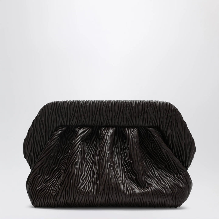 THEMOIRè - Bios embossed vegan leather clutch in brown Brand Apparel &amp; Accessories TU