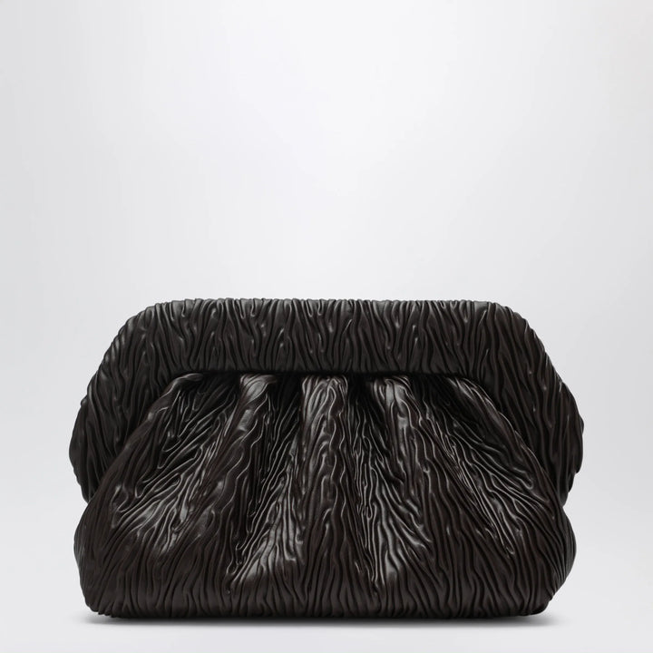 THEMOIRè - Bios embossed vegan leather clutch in brown Brand Apparel &amp; Accessories TU