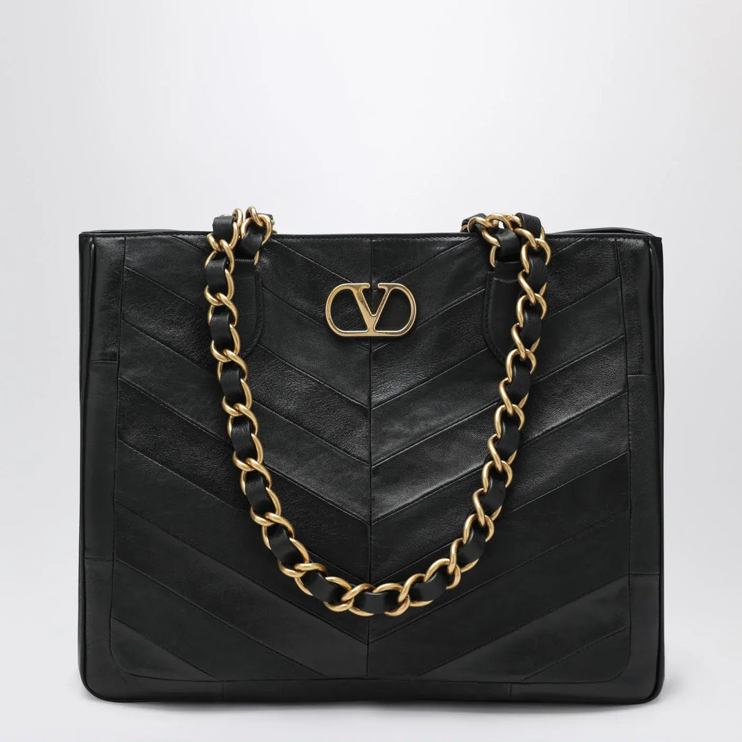 Valentino Garavani - Black Laseine Shopping Bag Brand Apparel &amp; Accessories TU