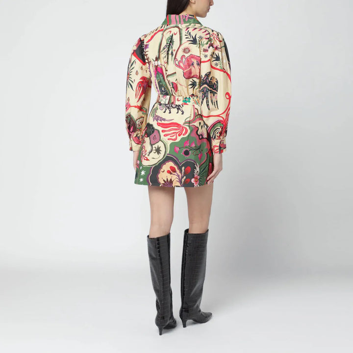 FARM Rio - Short multicolour dress with matching belt Brand Belts