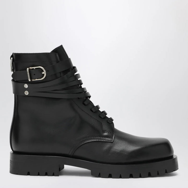 Durazzi Milano - Black combat boots Brand Boots 36 IT
