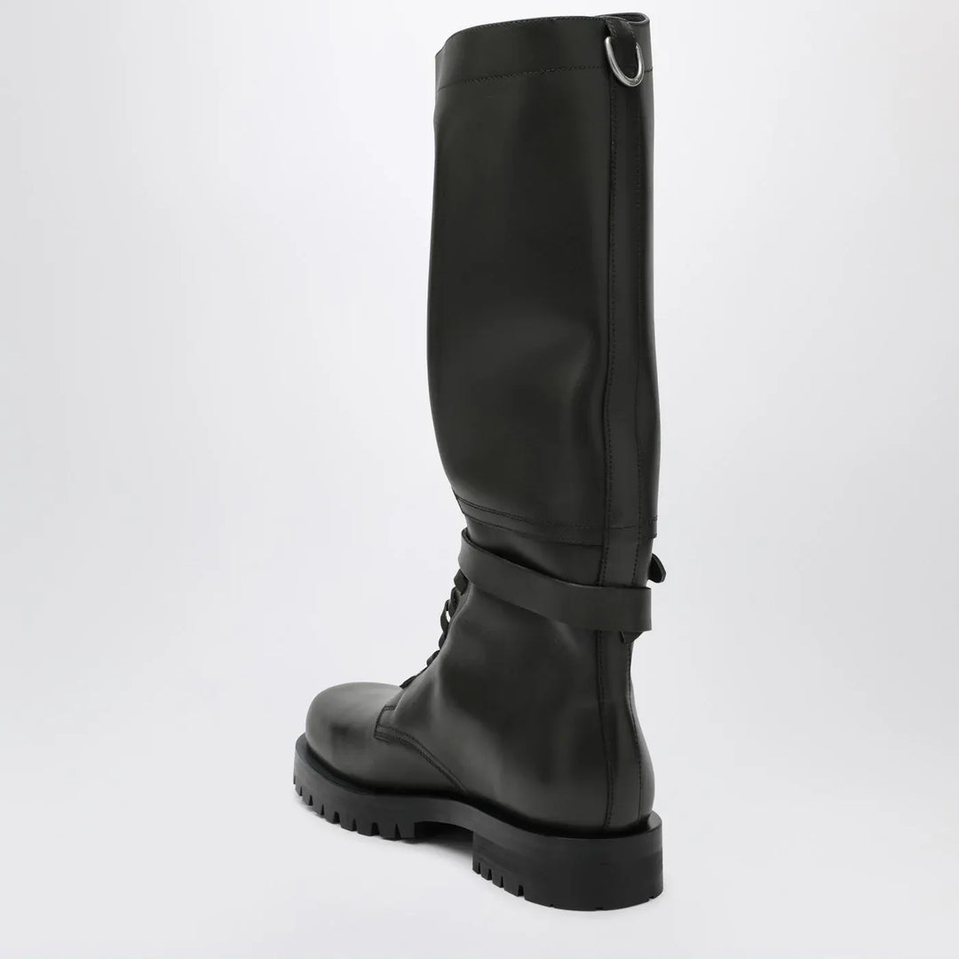 Durazzi Milano - Dark green high combat boots Brand Boots