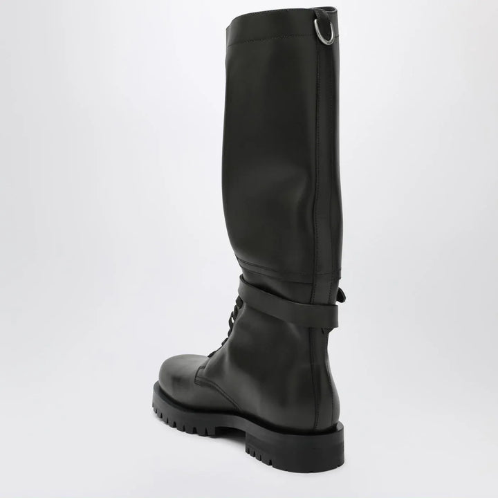 Durazzi Milano - Dark green high combat boots Brand Boots