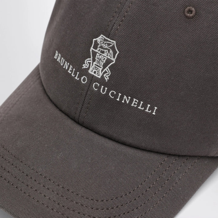 Brunello Cucinelli - Brown cotton baseball cap Brand