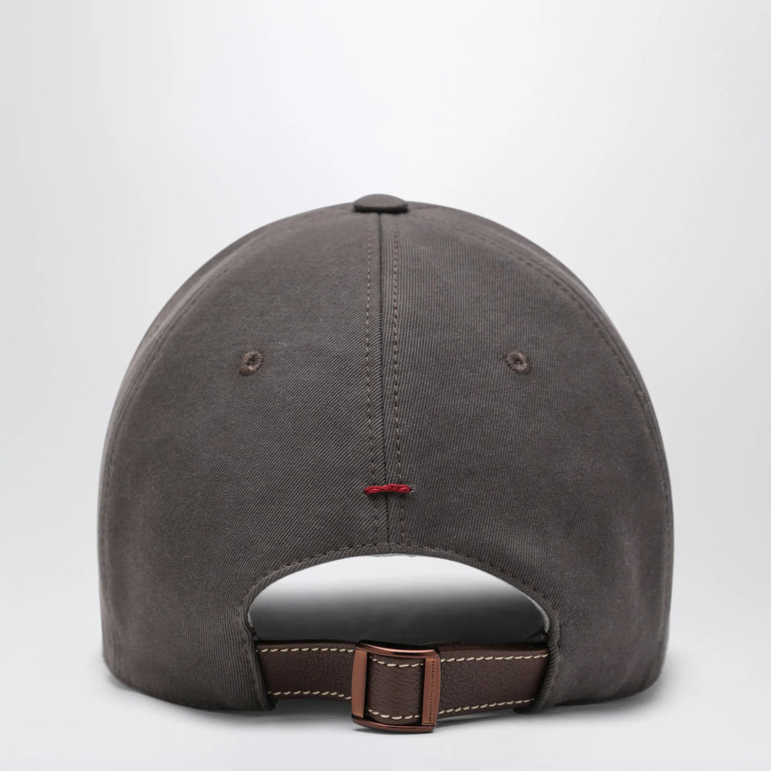 Brunello Cucinelli - Brown cotton baseball cap Brand