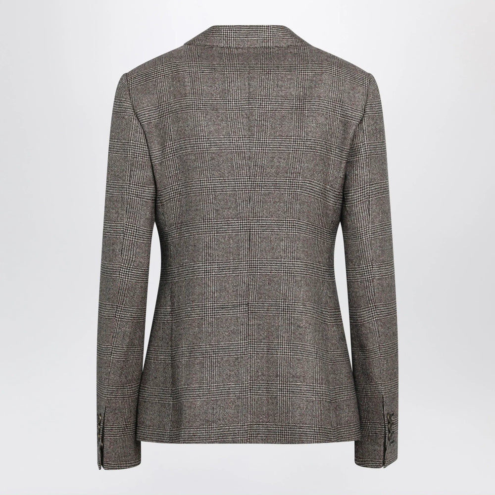 Burberry - Prince of Wales Wool-Blend Single-Breasted Jacket Brand