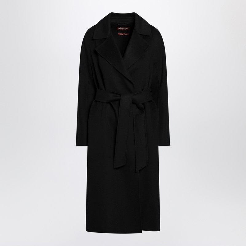 Coats &amp; Jackets Max Mara Studio - Black coat with belt - 42 IT Brand