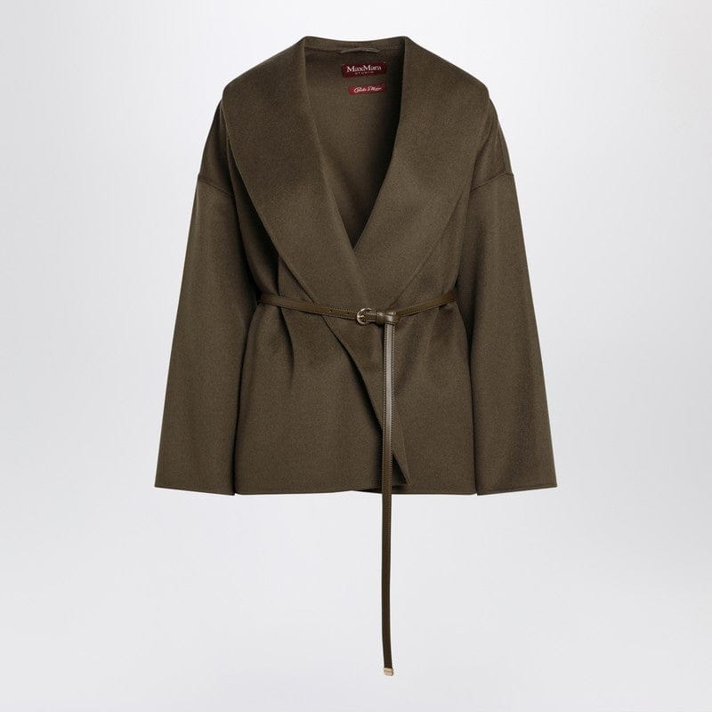 Coats &amp; Jackets Max Mara Studio - Khaki green wrap coat - 44 IT Brand