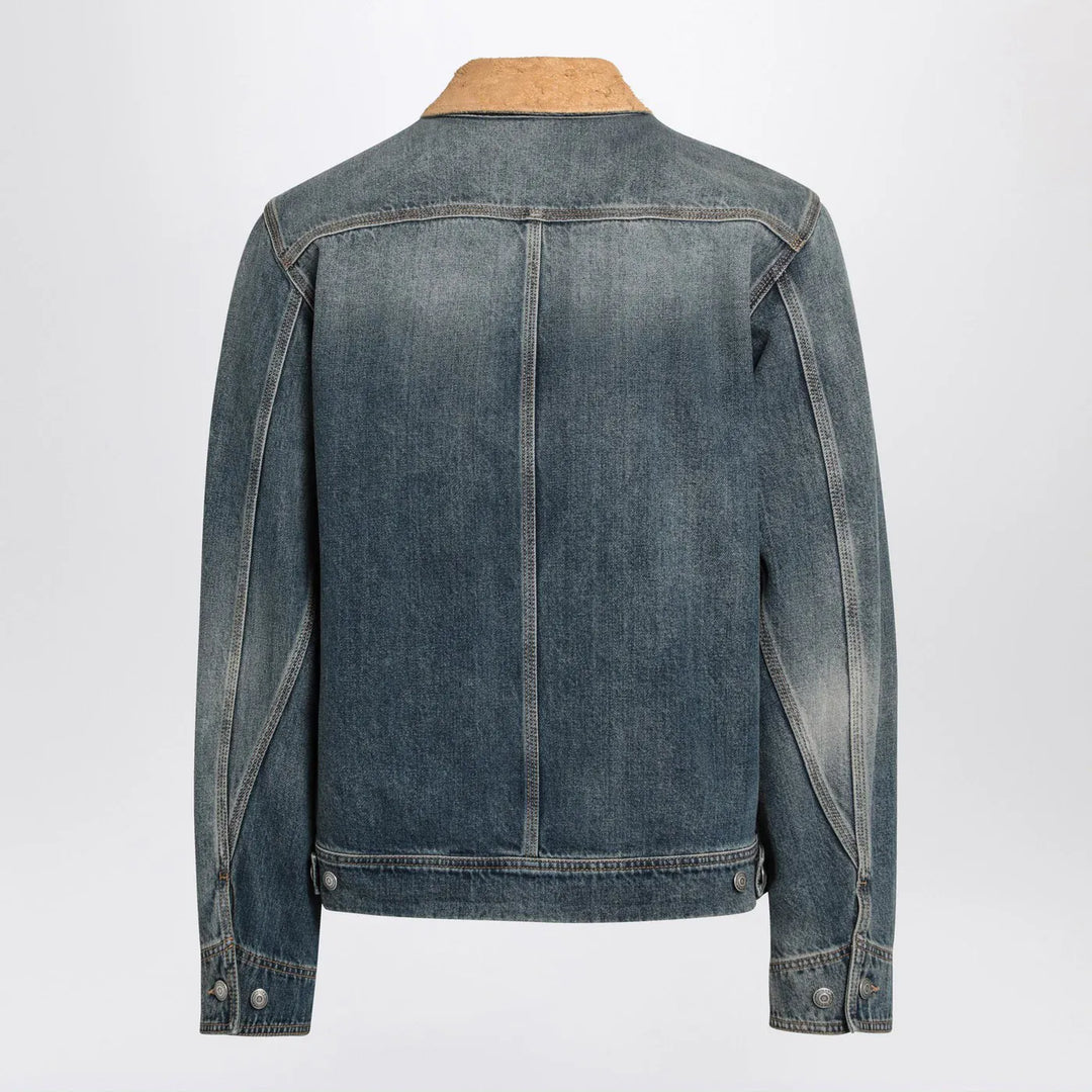 Alexander McQueen - Denim jacket with suede collar Brand Coats &amp; Jackets 48 IT