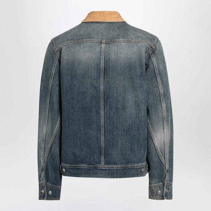 Alexander McQueen - Denim jacket with suede collar Brand Coats &amp; Jackets 48 IT