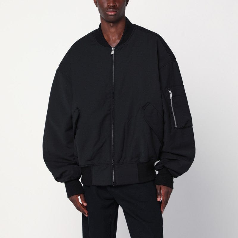 Coats & Jackets Entire Studios - Black zip-up bomber jacket in wool blend - L Brand