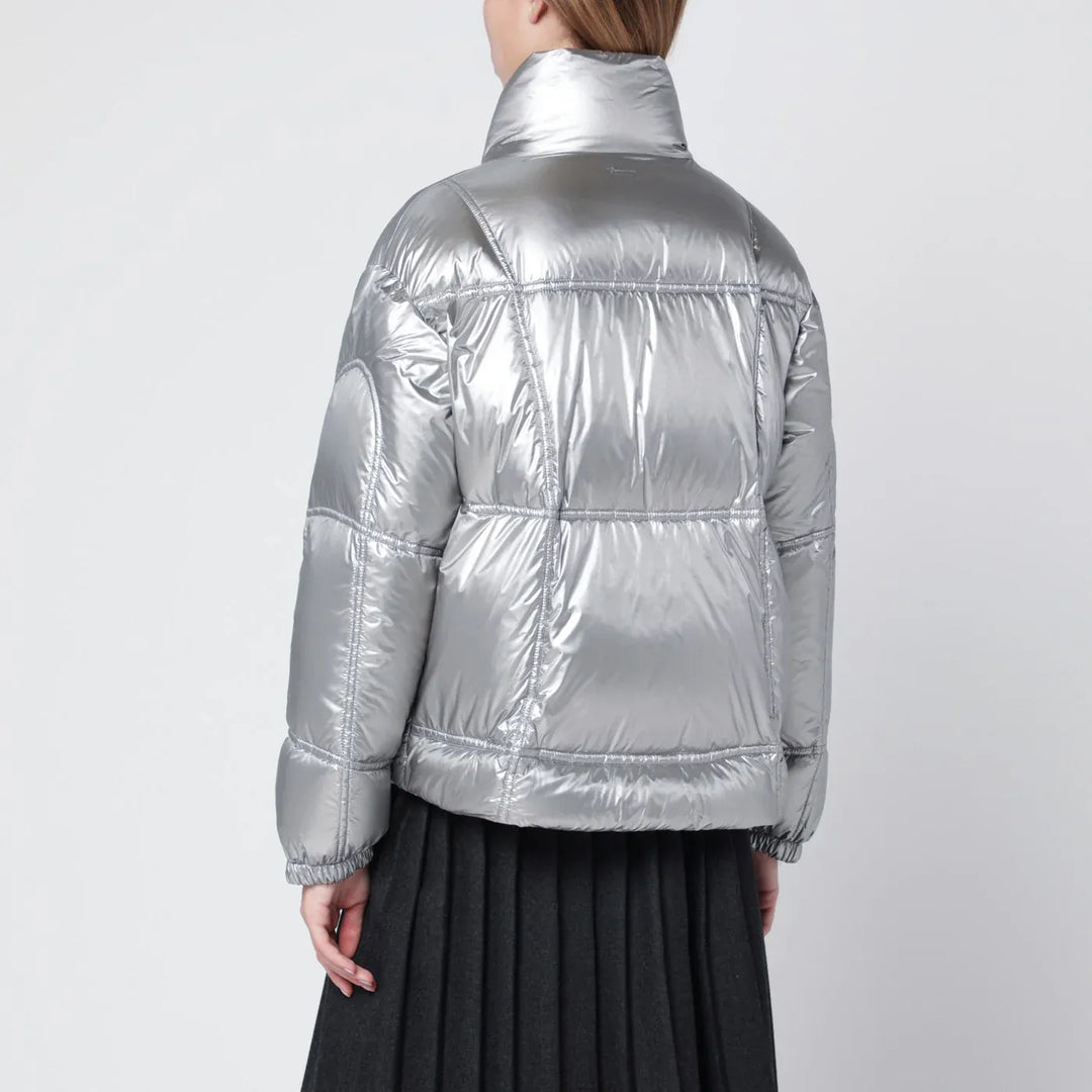 HERNO - Metallic Shield Laminar jacket Brand Coats &amp; Jackets
