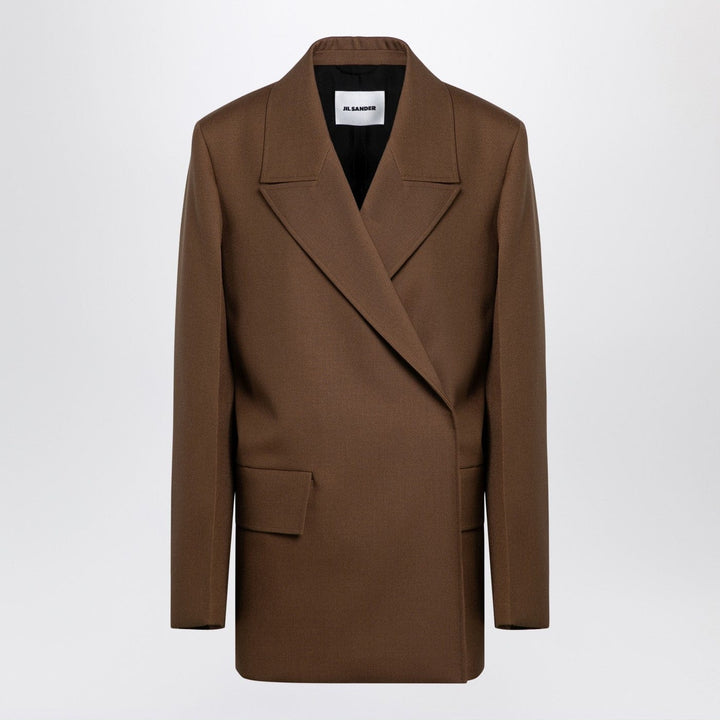 Coats &amp; Jackets 38  FR Jil Sander - Brown wool double-breasted jacket Brand