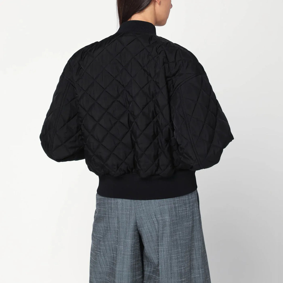 Jil Sander - Quilted black bomber Brand Coats &amp; Jackets 36  FR