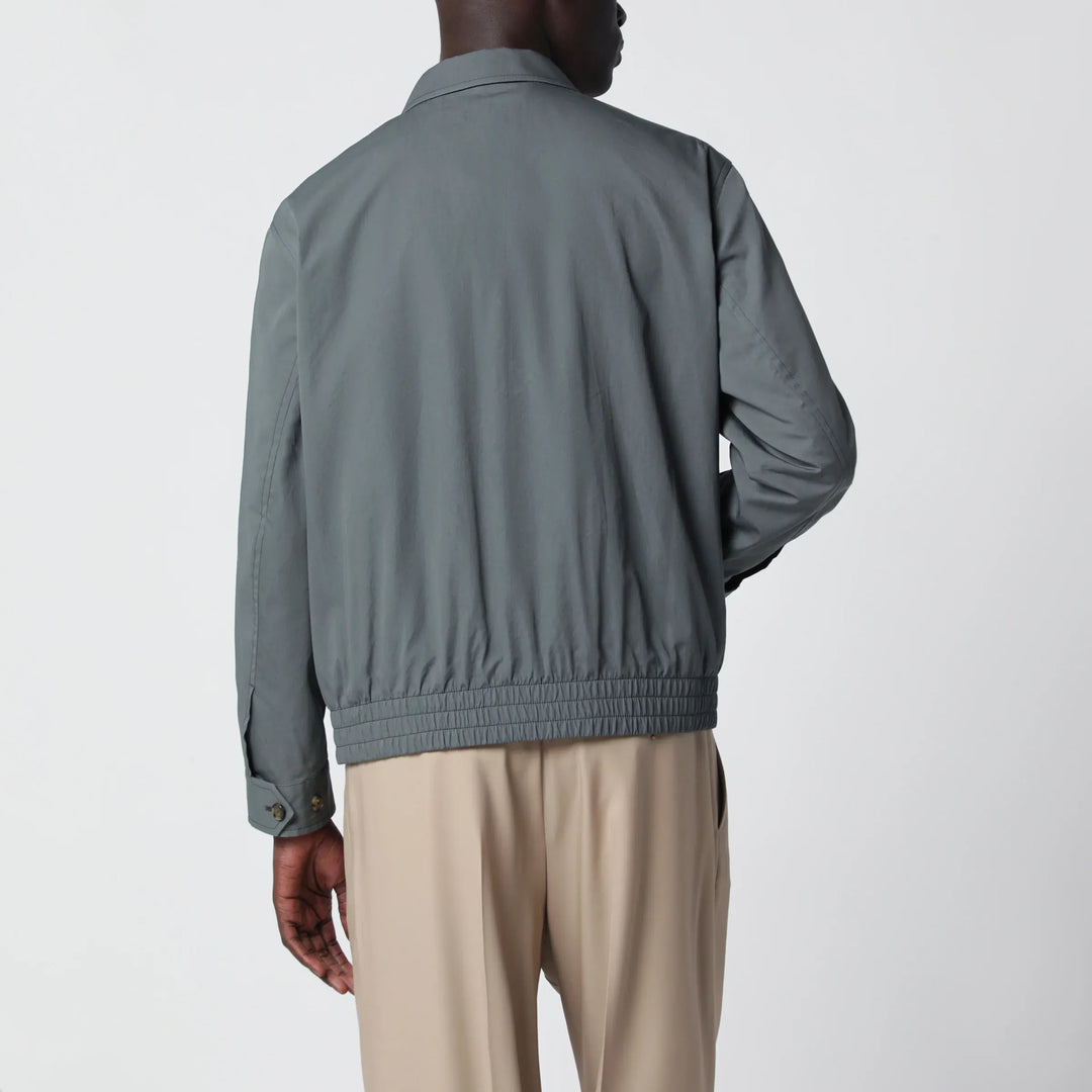 Lardini - Zip Jacket In Cotton And Silk Brand Coats &amp; Jackets