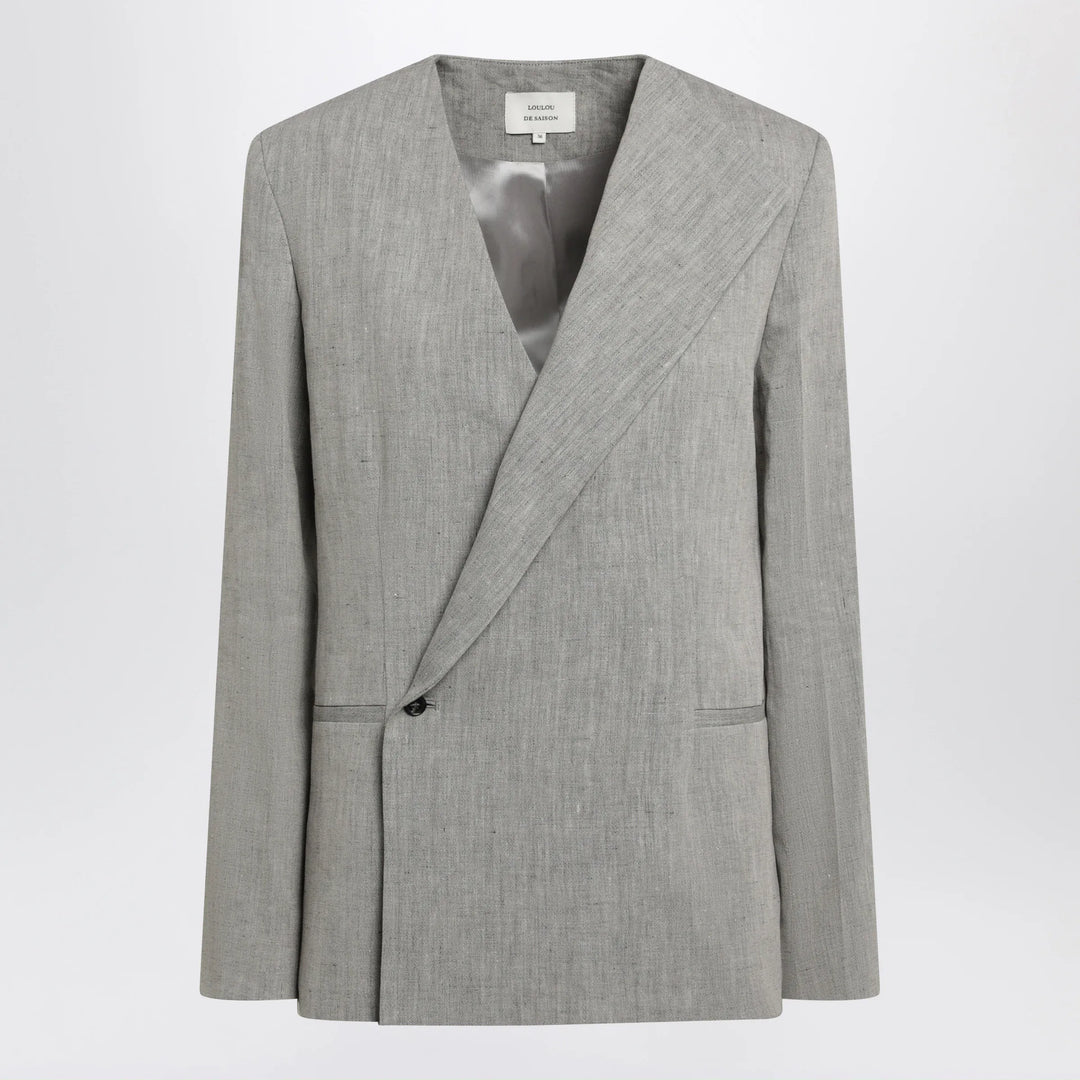 LouLou De Saison - Suna tailored jacket with an asymmetric opening and lapel Brand Coats &amp; Jackets 38  FR