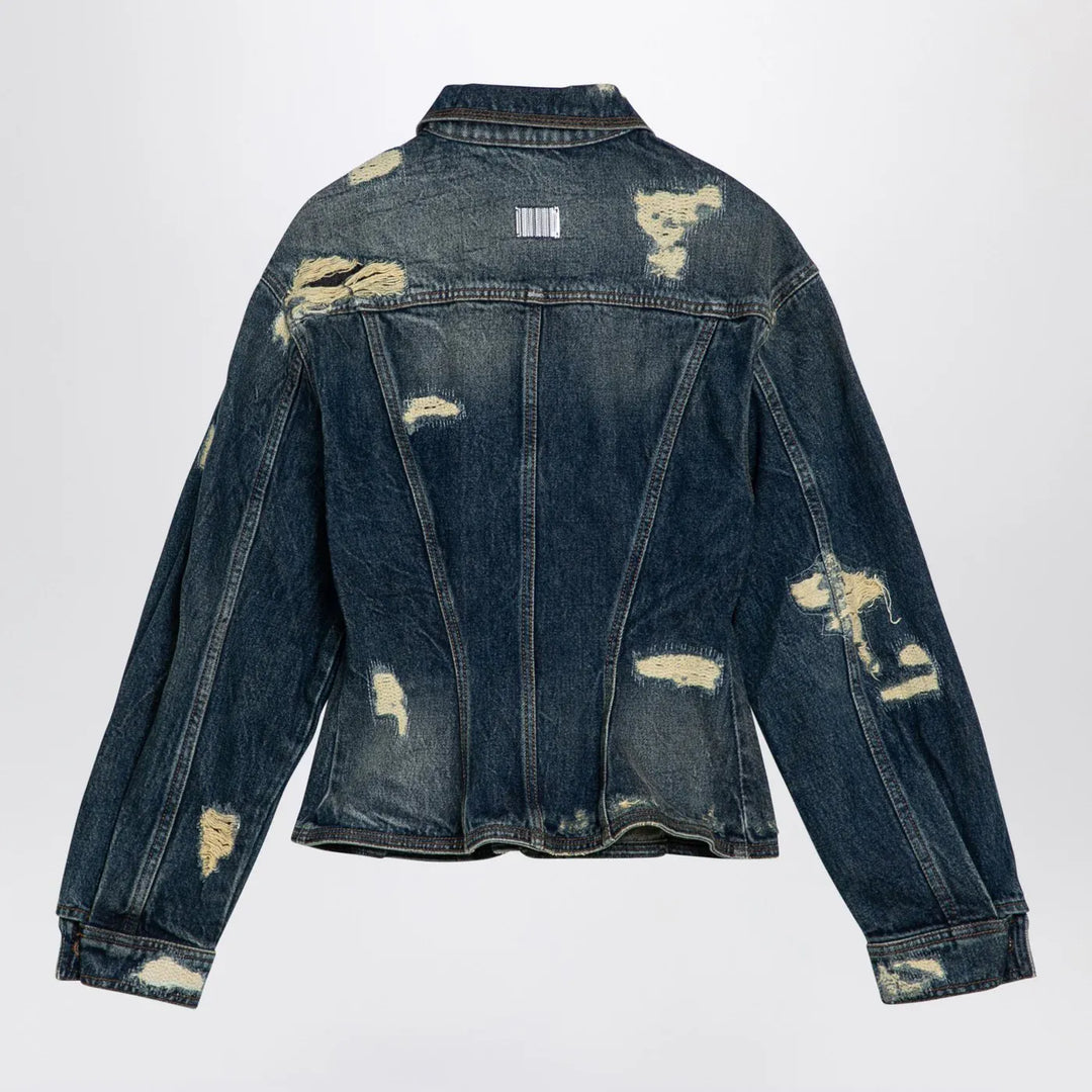 Marc Jacobs - Washed denim jacket with worn details Brand Coats &amp; Jackets XS