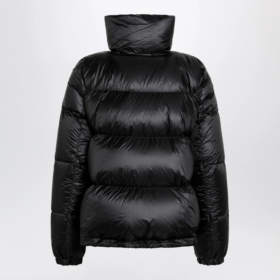 Sacai - Black down jacket with asymmetrical zip Brand Coats &amp; Jackets