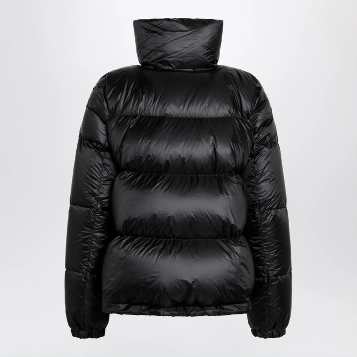 Sacai - Black down jacket with asymmetrical zip Brand Coats &amp; Jackets
