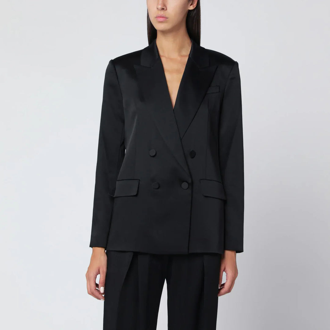 SIMKHAI - Black double-breasted jacket Brand Coats &amp; Jackets 4 US