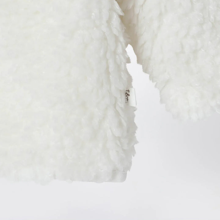Teddy &amp; Minou - Milk-white shearling-effect jacket Brand Coats &amp; Jackets