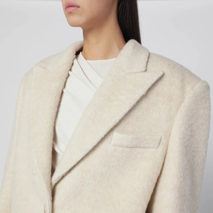 THE ANDAMANE - Oversized ivory jacket in wool blend Brand Coats &amp; Jackets 40  IT