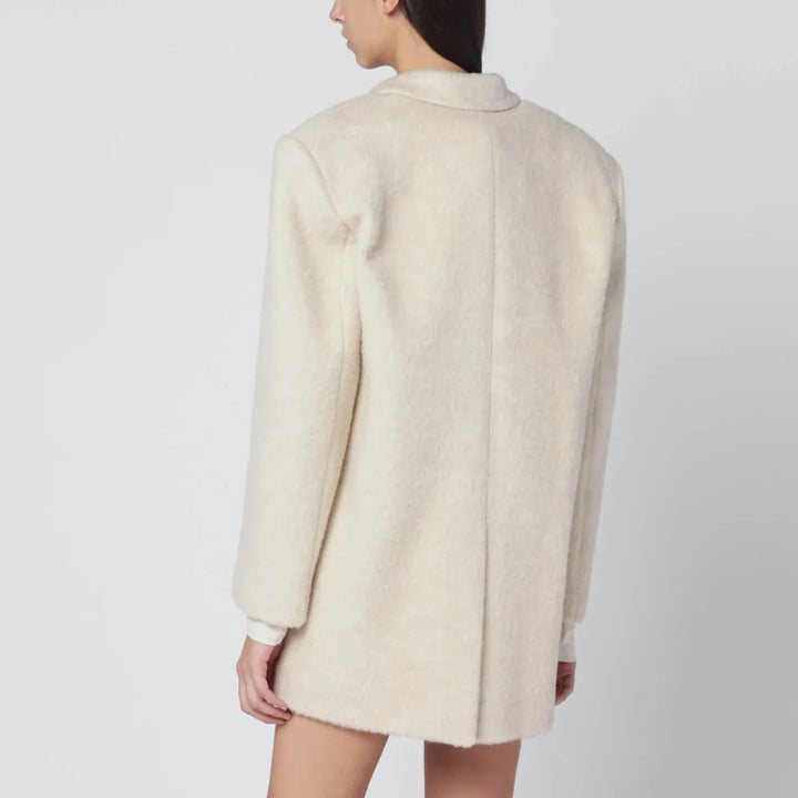 THE ANDAMANE - Oversized ivory jacket in wool blend Brand Coats &amp; Jackets 40  IT