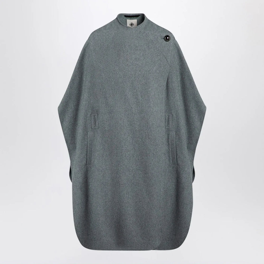 the garment - Grey wool-blend cape Brand Coats & Jackets TU