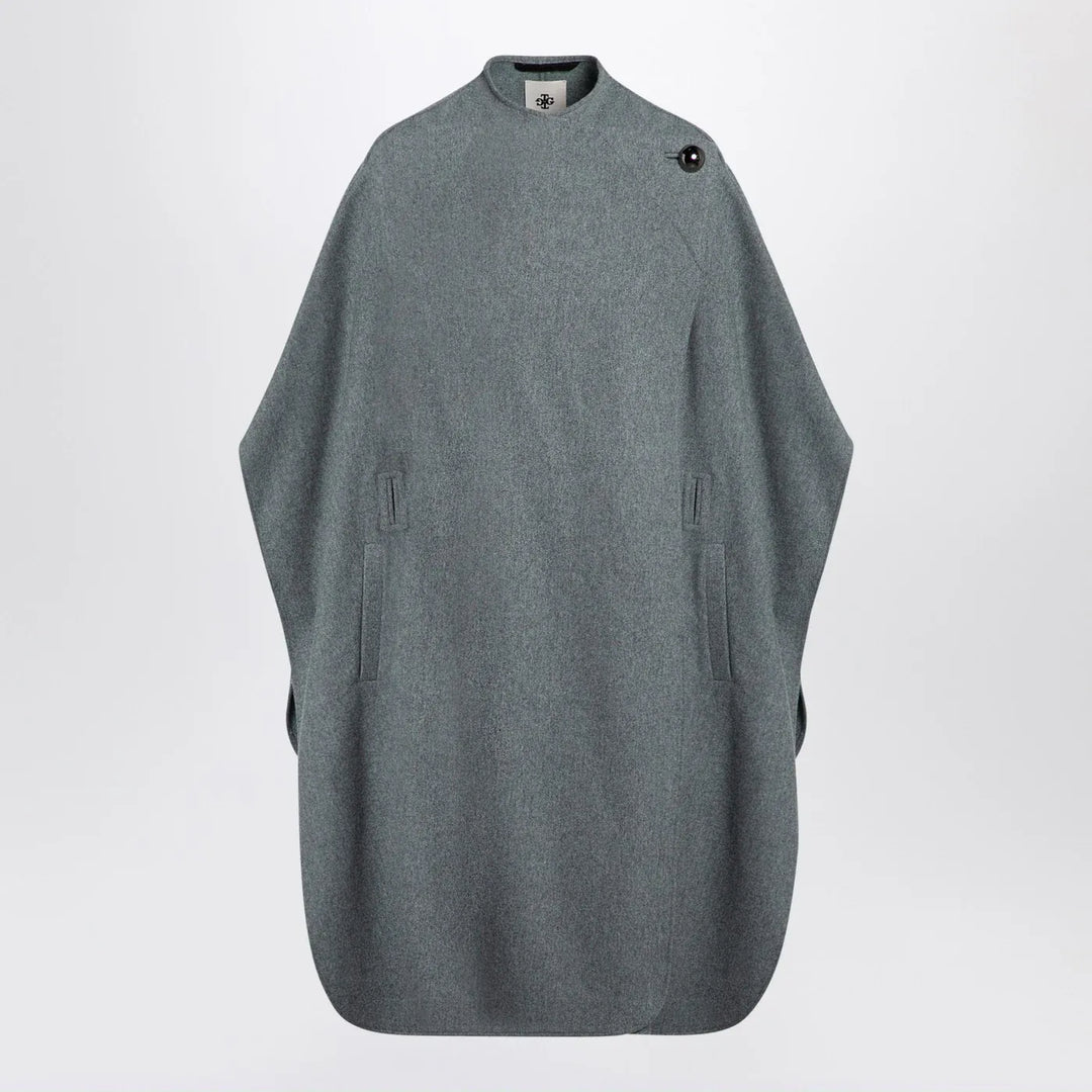 the garment - Grey wool-blend cape Brand Coats &amp; Jackets TU