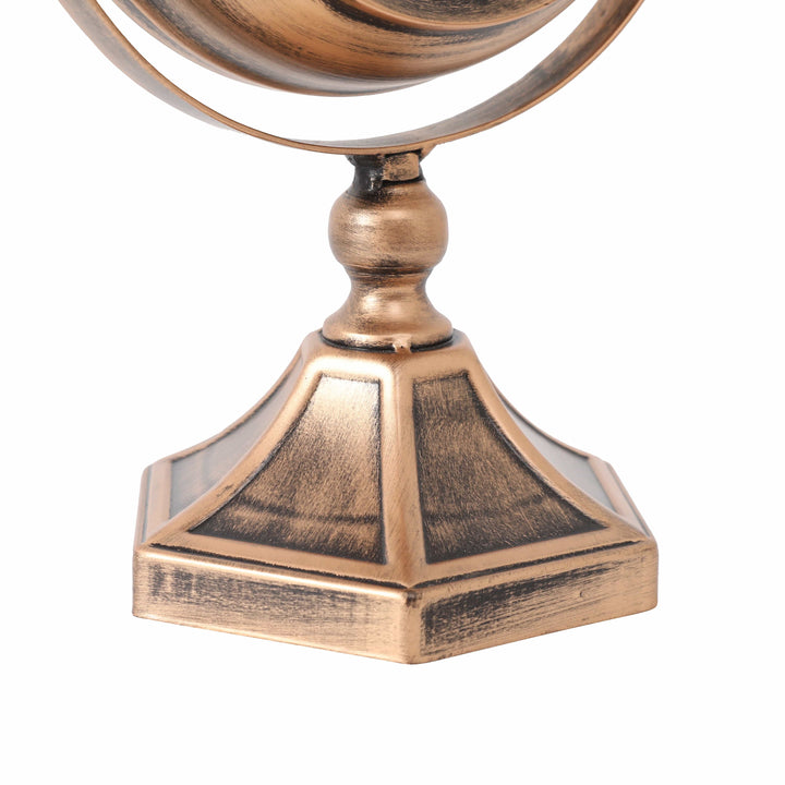 Chilli Desk &amp; Shelf Clocks Copernico Free Standing Moving Cogs Table Clock - Rose Gold Copper Brand