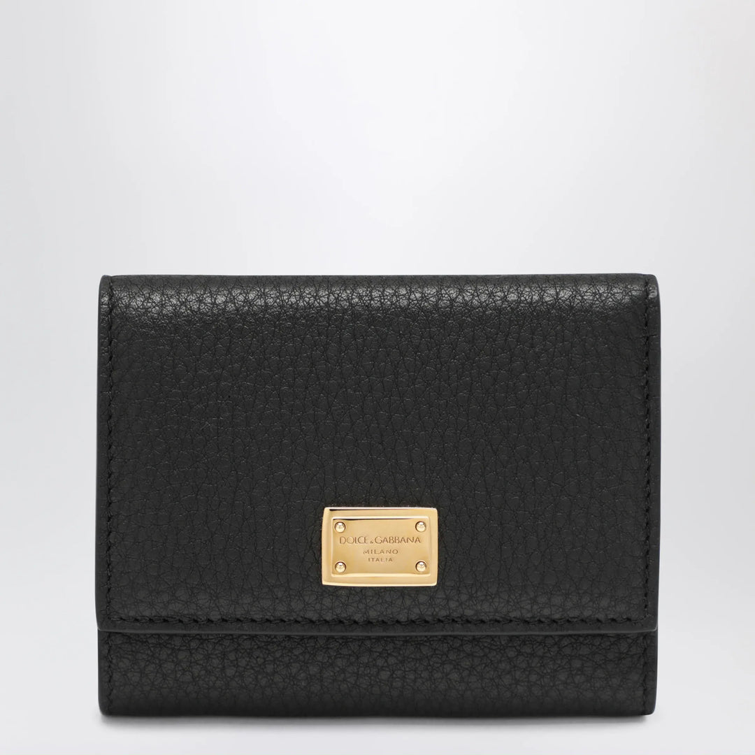 Dolce&Gabbana - Black Dauphine Calf Leather Wallet Brand U