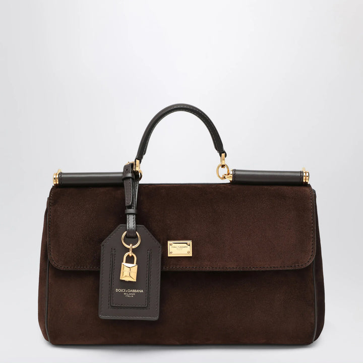 Dolce&amp;Gabbana - Brown suede leather bag My Sicily Brand U