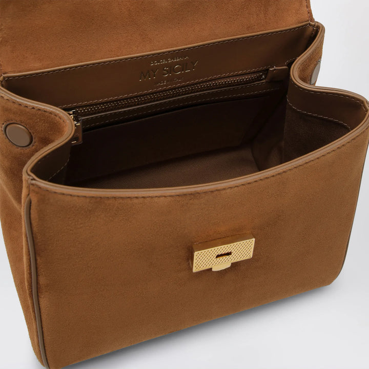 Dolce&amp;Gabbana - Small My Sicily Bag in Camel Split Leather Brand U