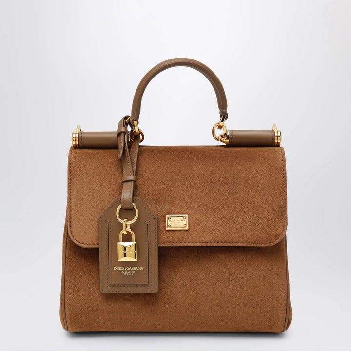Dolce&amp;Gabbana - Small My Sicily Bag in Camel Split Leather Brand U
