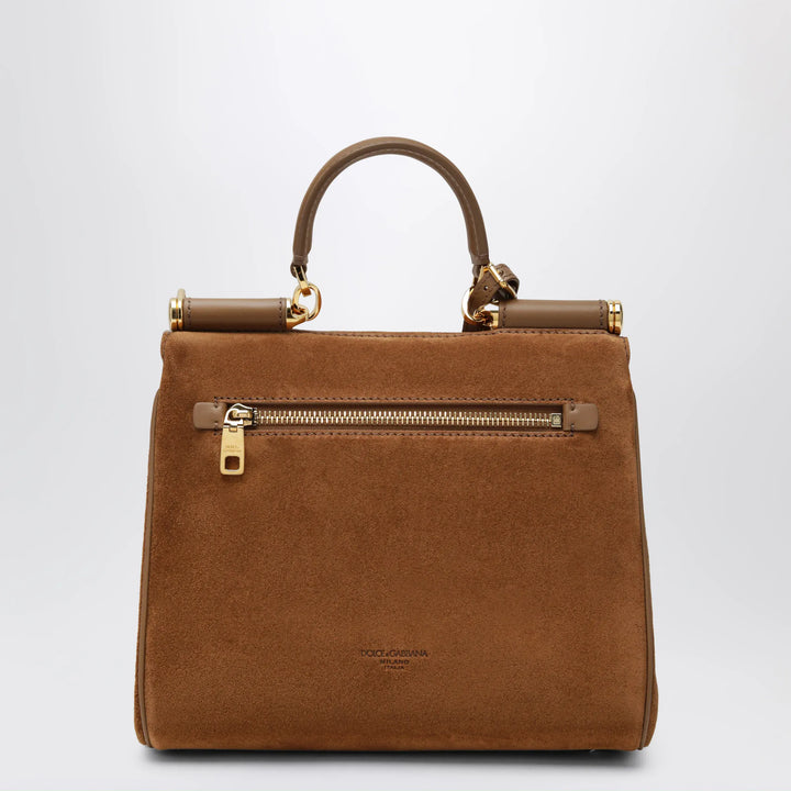 Dolce&amp;Gabbana - Small My Sicily Bag in Camel Split Leather Brand U