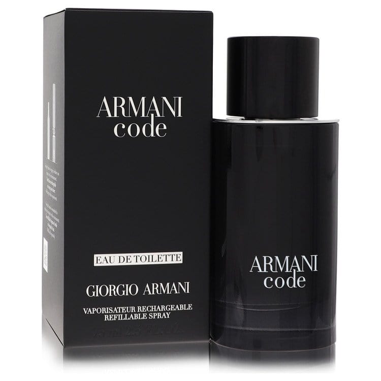 Perfume &amp; Cologne 75 ml Eau De Toilette Spray Refillable Armani Code Eau De Toilette Spray Refillable By Giorgio Armani Brand