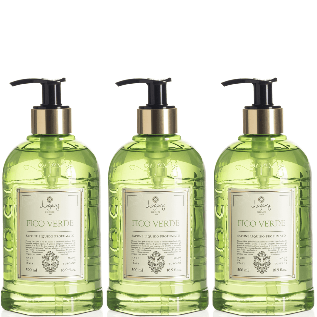 Logevy Green Fig Hand Wash 500ml Set of 3pcs Brand Hand Wash 500ml