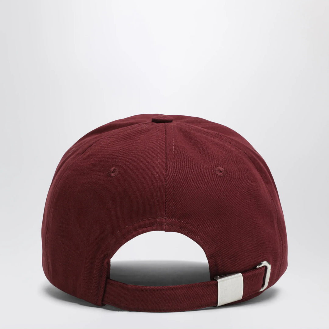 ANINE BING - Burgundy baseball cap with embroidered logo Brand Hats U
